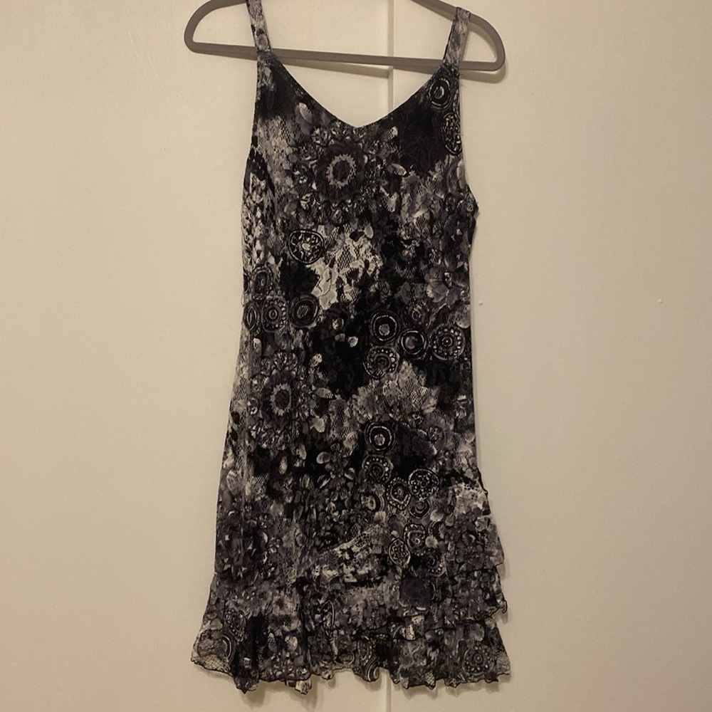 Tricotto layered ruffle lace dress